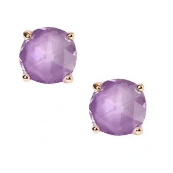 kate spade Jewelry Kate Spade Round Stud Earrings In Lilac